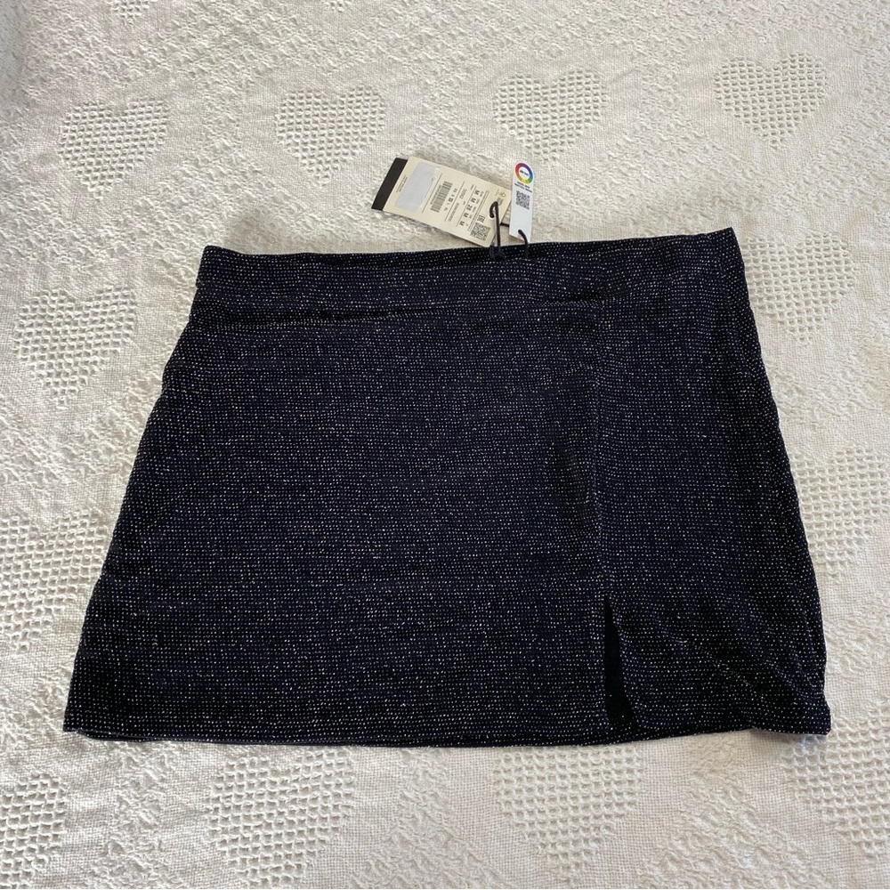 NEW Pull & Bear Sparkly Black Skirt (M)